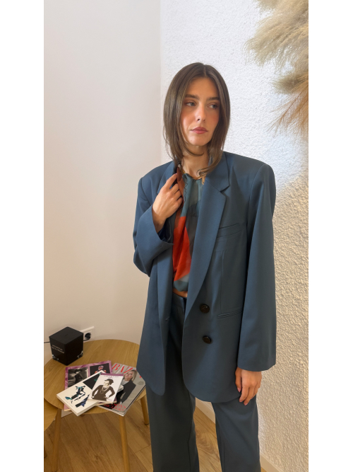 SOULMATE BLAZER COOL-WOOL BLUE RAF