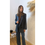 SOULMATE BLAZER COLORBLOCK COOL-WOOL BLUE BLACK RAF