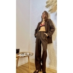 SOULMATE BLAZER COOL-WOOL DARK CHOCOLATE