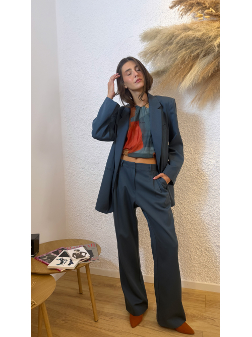 RELATE PANTS COOL-WOOL BLUE RAF