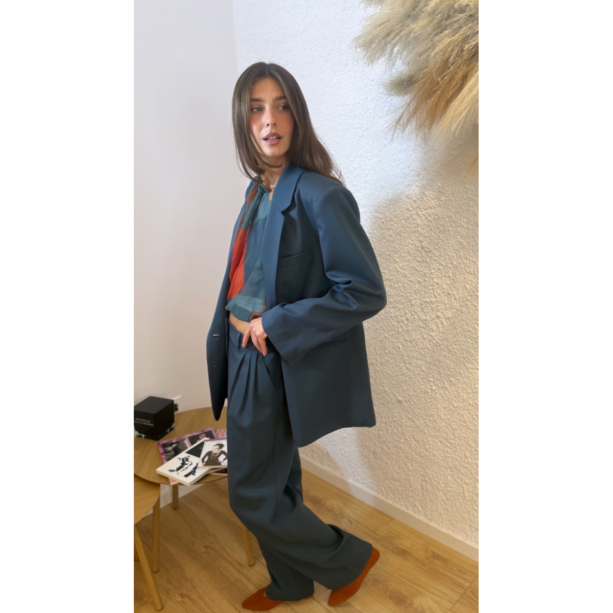 SOULMATE BLAZER COOL-WOOL BLUE RAF