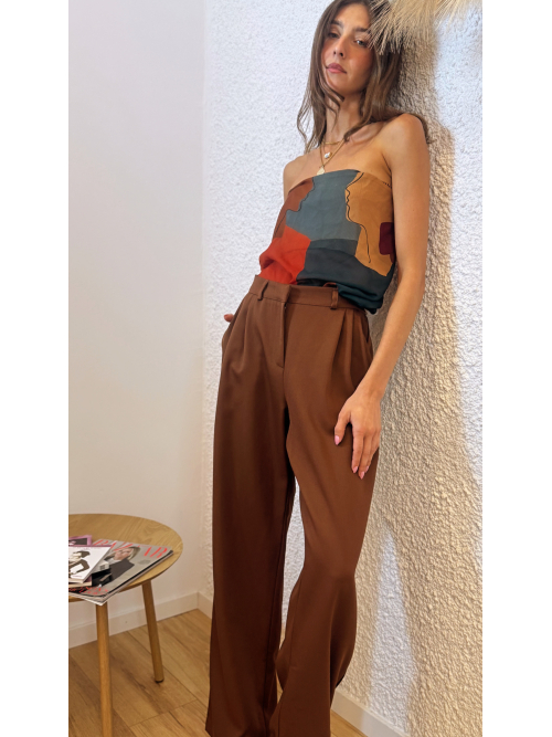 RELATE PANTS COOL-WOOL CARAMEL CAFE