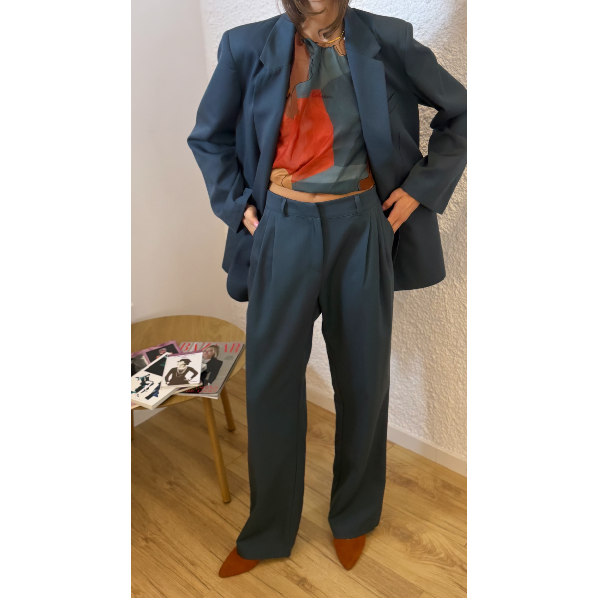 RELATE PANTS COOL-WOOL BLUE RAF