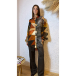 EROS PRINTED TUNIC TOP WOOD PRINT