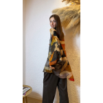 EROS PRINTED TUNIC TOP WOOD PRINT