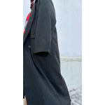 SOUL COAT OUTERWEAR WOOL STRIPED GREY