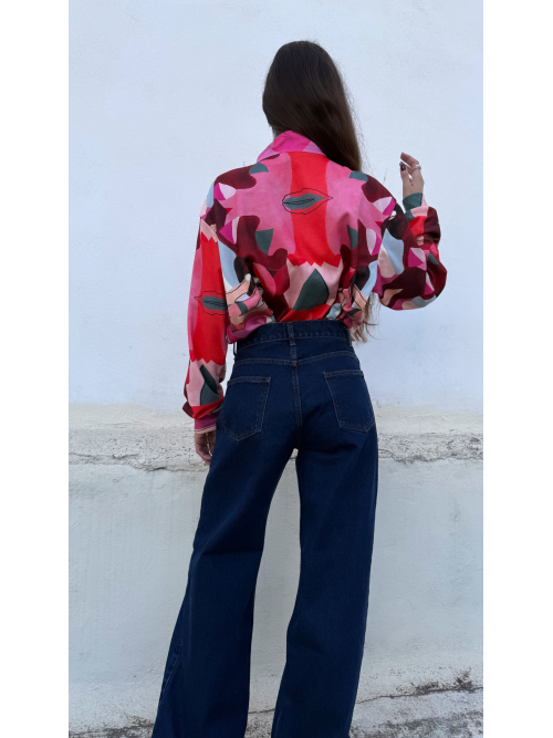 OUTBURST JEANS BLUE-BLACK WASH