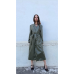 ARTOSPHERE COAT VEGAN LEATHER OLIVE GREEN