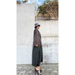 SOUL COAT COLORBLOCK WOOL MOCHA CHOCOLATE/ STRIPED