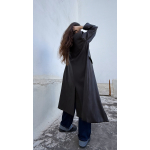 ARTOSPHERE COAT FAUX LEATHER DARK BROWN