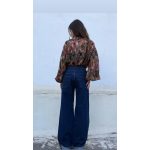 BOUNDLE WIDE LEGS BLUE BLACK JEANS