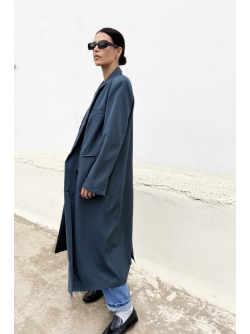 SOUL COAT OUTERWEAR WOOL BLUE RAF