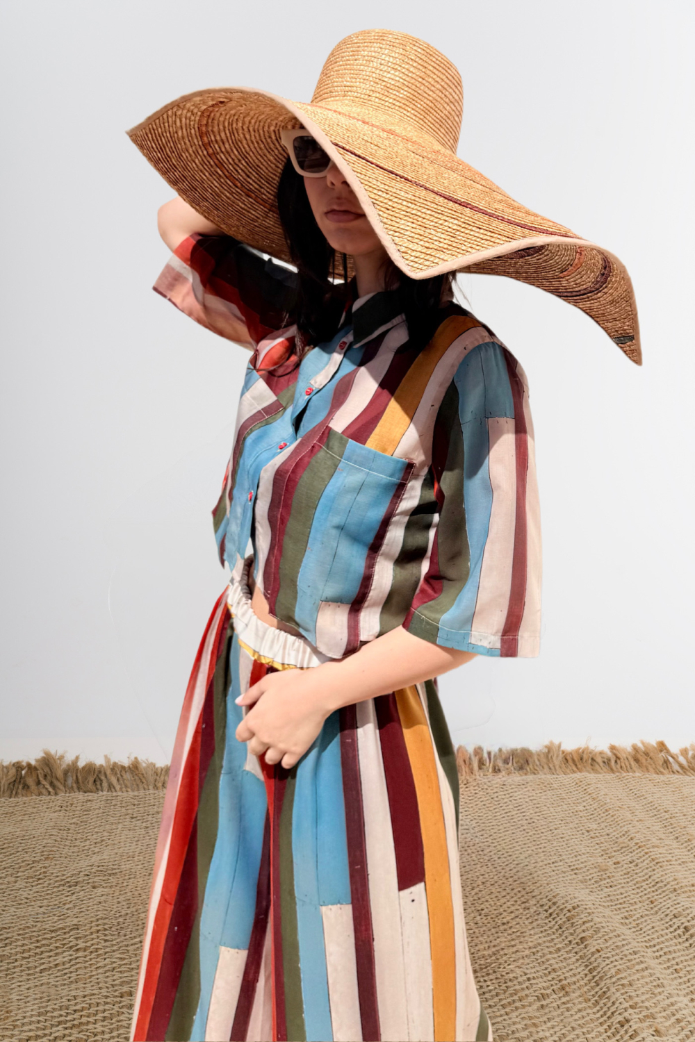 EFFECTO SHIRT VOILE PRINTED STRIPES