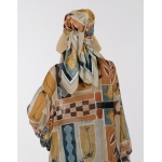 The KNLs HISTORIA SILK SCARF PAINTED CHASE THE SUN