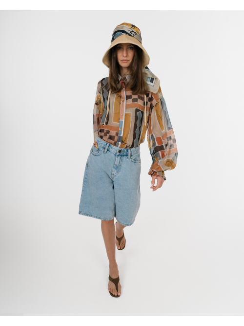 JUMPY DENIM LIGHT BLUE WASH BERMUDA SHORTS