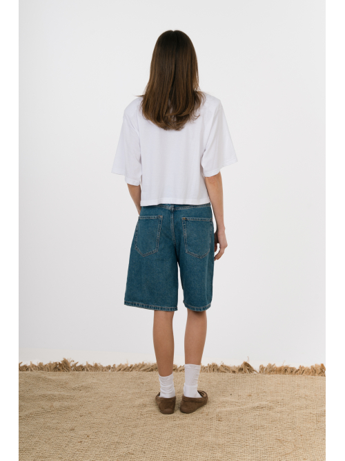 JUMPY DENIM BLUE WASH BERMUDA SHORTS