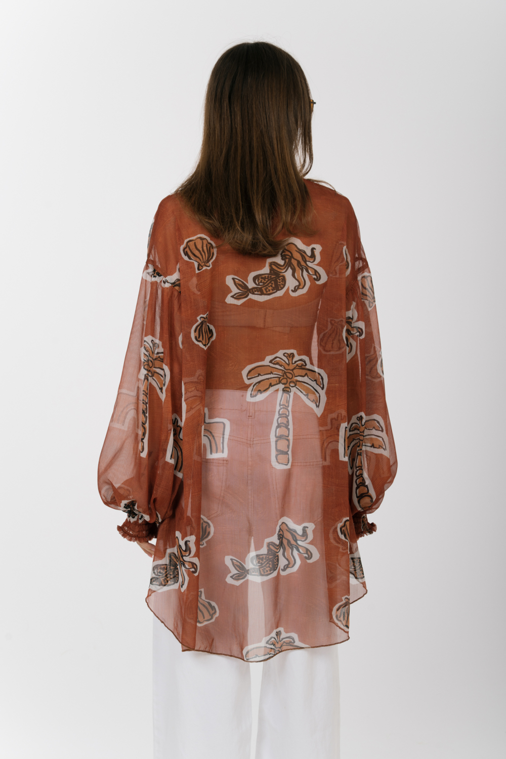 EROS NEW PRINTED TUNIC TOP CANELLE ELEMENTS