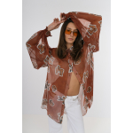 EROS NEW PRINTED TUNIC TOP CANELLE ELEMENTS