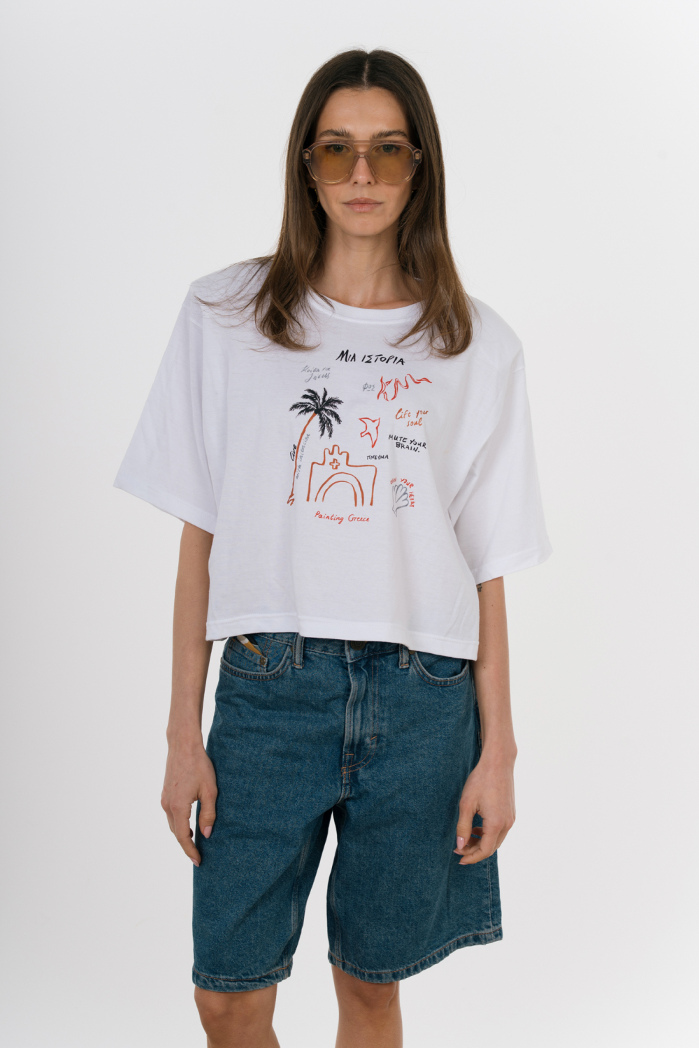 RAW BOXY TOP STORY-PAINTED IN WHITE