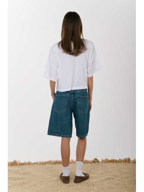 RAW BOXY TOP STORY-PAINTED IN WHITE