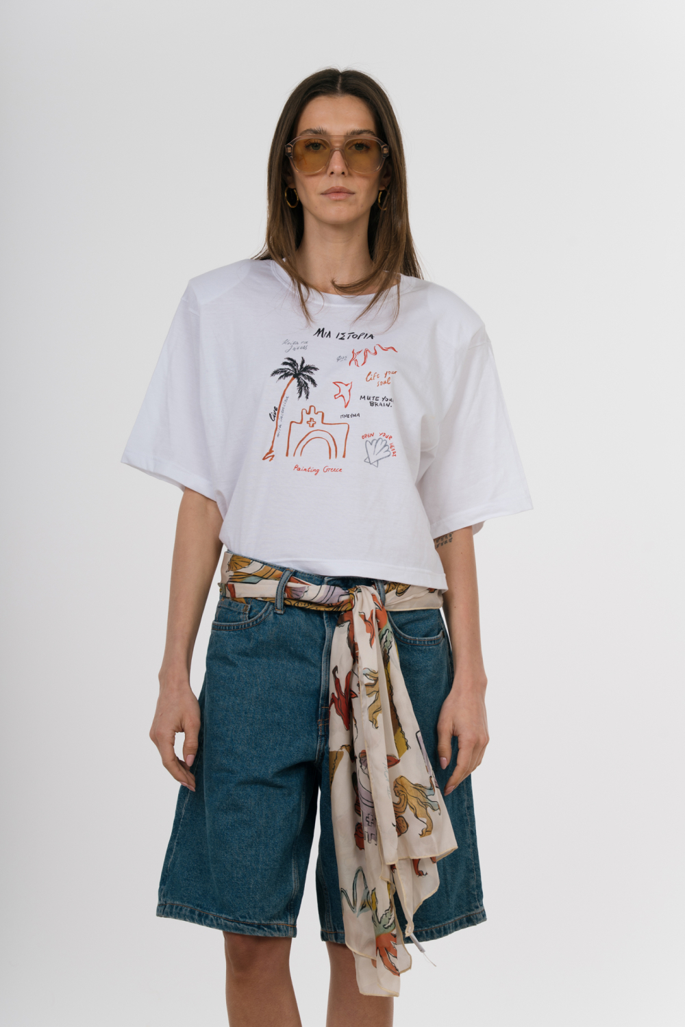 RAW BOXY TOP STORY-PAINTED IN WHITE