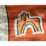 The KNLs HISTORIA SILK SCARF PAINTED CANELLE ELEMENTS