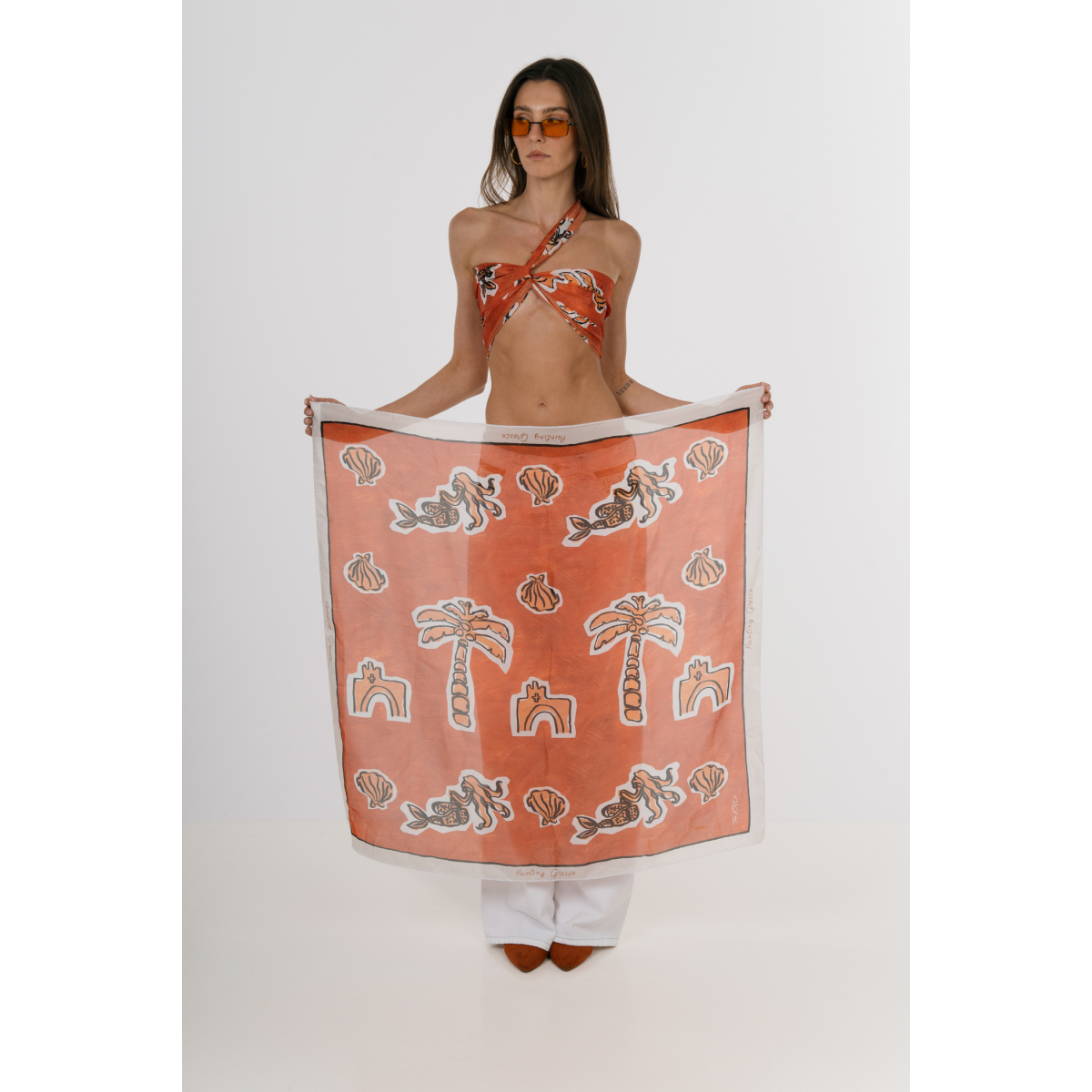 Silk Scarf | Painted print | www.theknls.com