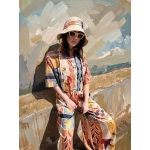 EFFECTO SHIRT VOILE PRINTED CHASE THE SUN