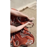 NUREA COTTON WIDE-HAREM PANTS CANELLE ELEMENTS PRINT
