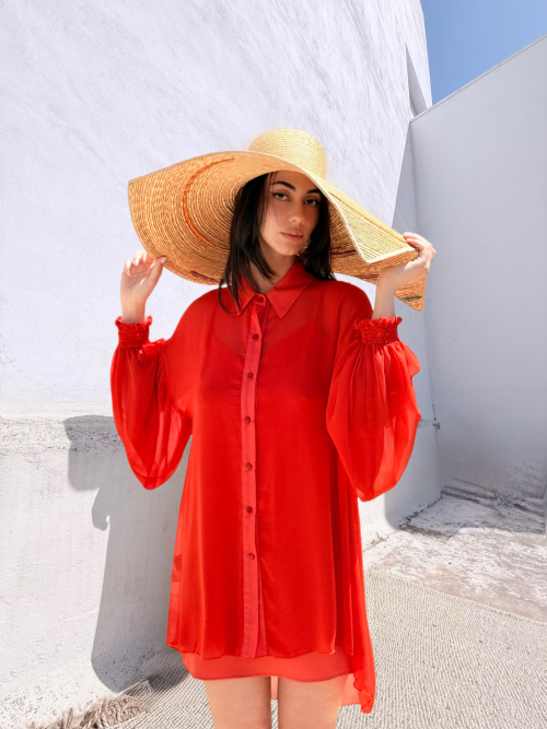 EROS MINIMAL TUNIC TOP ORANGEADE