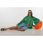 EROS MINIMAL TUNIC TOP GRASS GREEN