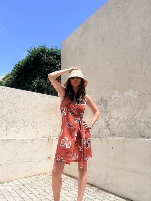 KOKO DRESS PRINTED CANELLE ELEMENTS