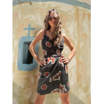 KOKO DRESS PRINTED BLACK ELEMENTS