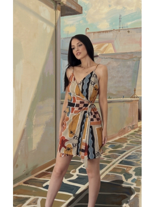 KOKO DRESS PRINTED CHASE THE SUN