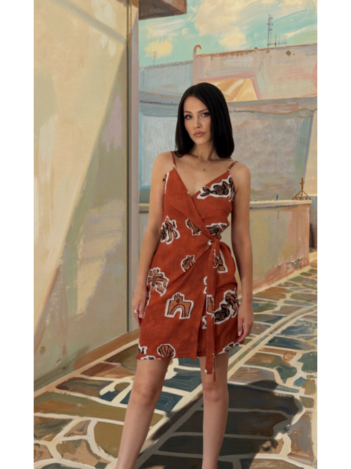 KOKO DRESS PRINTED CANELLE ELEMENTS
