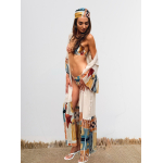 HERMIS SILK MAXI KAFTAN BEIGE-CHASE THE SUN