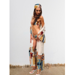 HERMIS SILK MAXI KAFTAN BEIGE-CHASE THE SUN