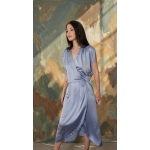 PALMOOR WRAP MIDI DRESS LIGHT BLUE