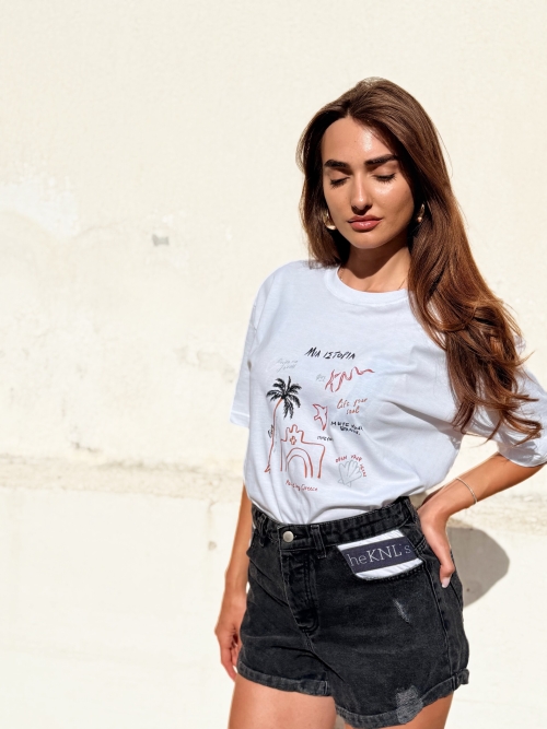 RAW BOXY TOP STORY-PAINTED IN WHITE