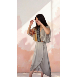 PALMOOR WRAP MIDI DRESS CHASE THE SUN