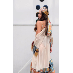 HERMIS SILK MAXI KAFTAN BEIGE-CHASE THE SUN