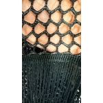 HOLLYSTIC KIMONO KAFTAN FISHNET BLACK SPARKLE