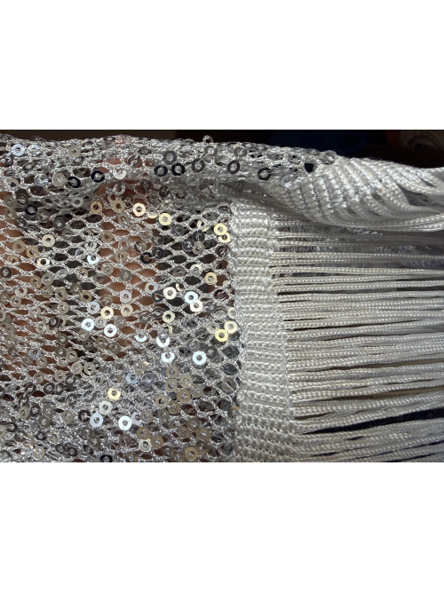 HOLLYSTIC SEQUIN KIMONO COVER UP SILVER