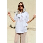 RAW UNISEX T-SHIRT STORY-PAINTED WHITE