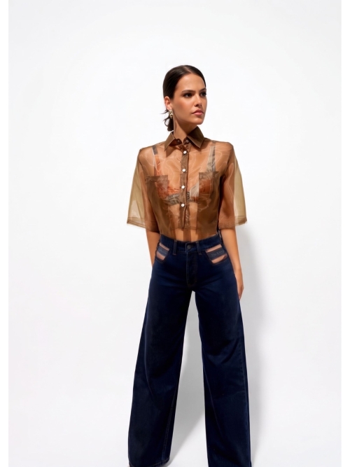 OUTBURST JEANS BLUE-BLACK WASH