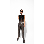 AWE FISHNET SEQUIN TOP WITH FRINGES BLACK