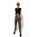 MERMAID SIGNATURE CUT-OUT METALLIC EFFECT PANTS