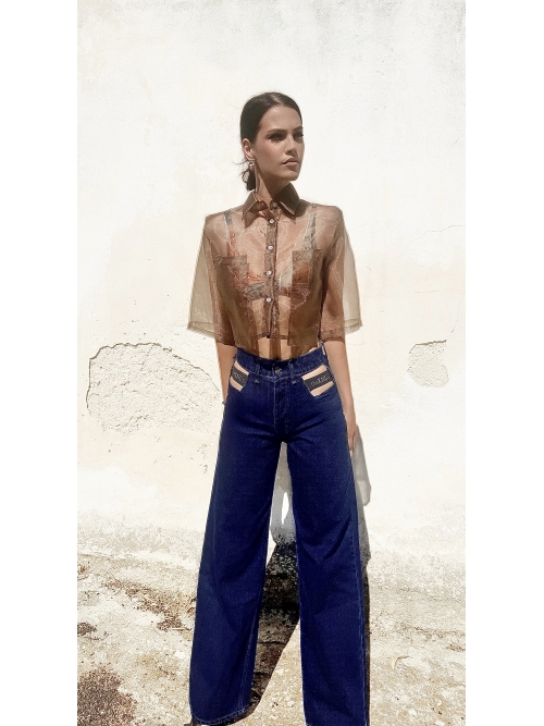 OUTBURST JEANS BLUE-BLACK WASH