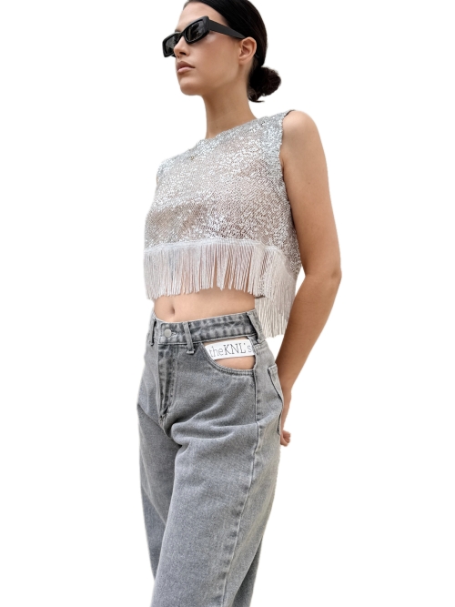 MIDBURST JEANS BARREL GREY WASH