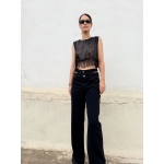 BOUNDLE WIDE LEG BLACK JEANS